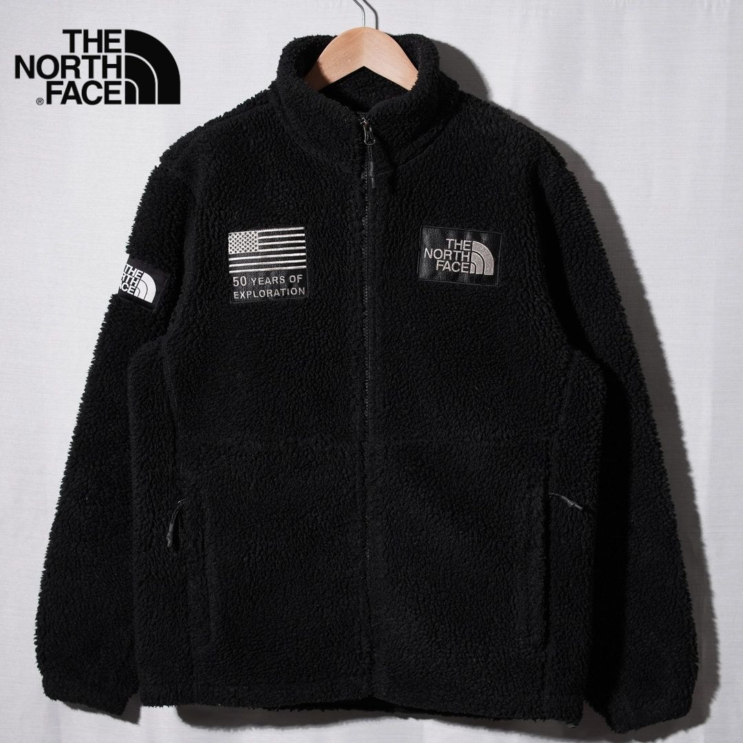 品 ノースフェイス THE NORTH FACE フリース M ブラック 50周年記念 スノーシティフリース SNOW CITY FLEECE JACKETロゴ刺繍 テック アメカジ ストリート 古着 Y 124
