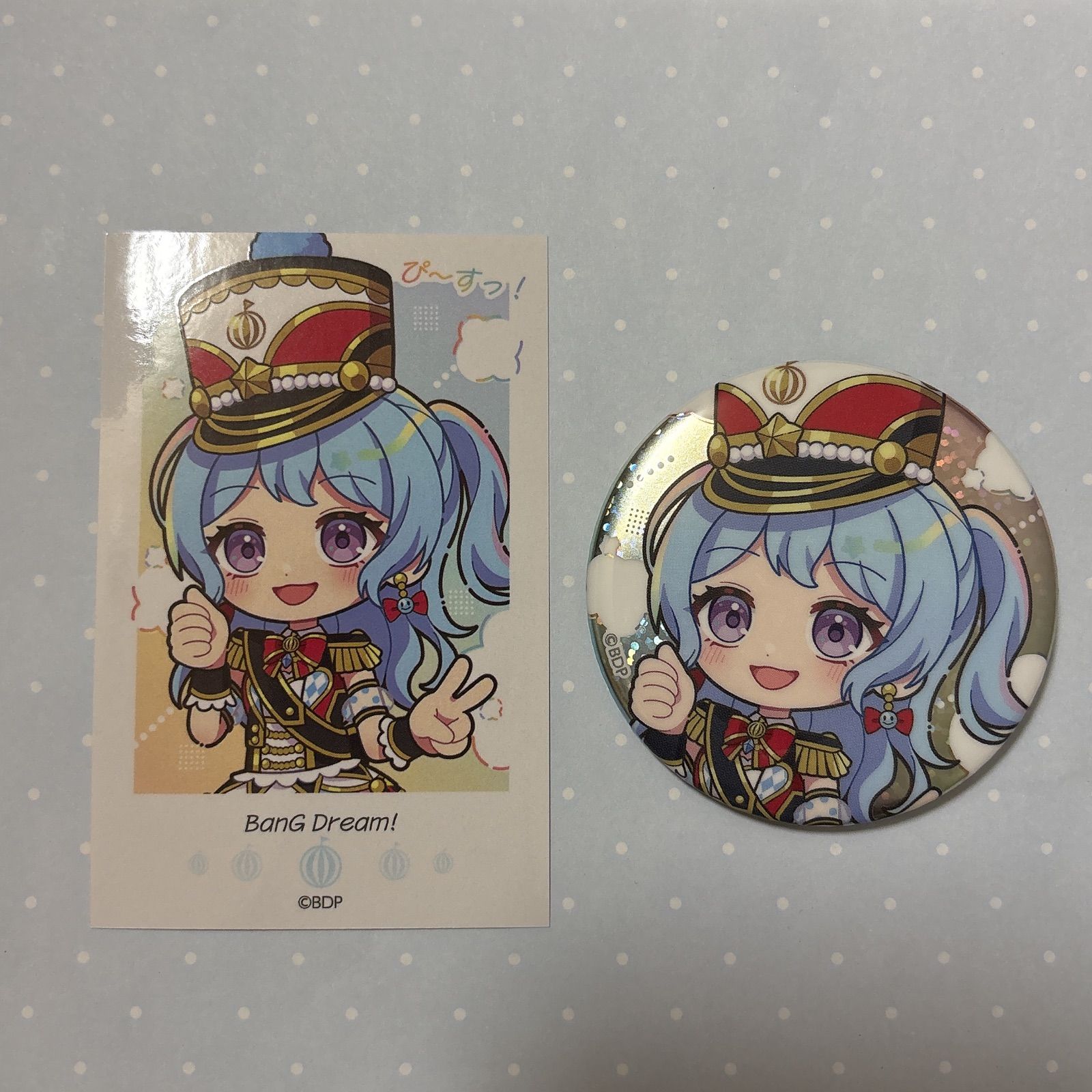 バンドリ ブシロードオンラインストア 4周年 缶バッジ ショート