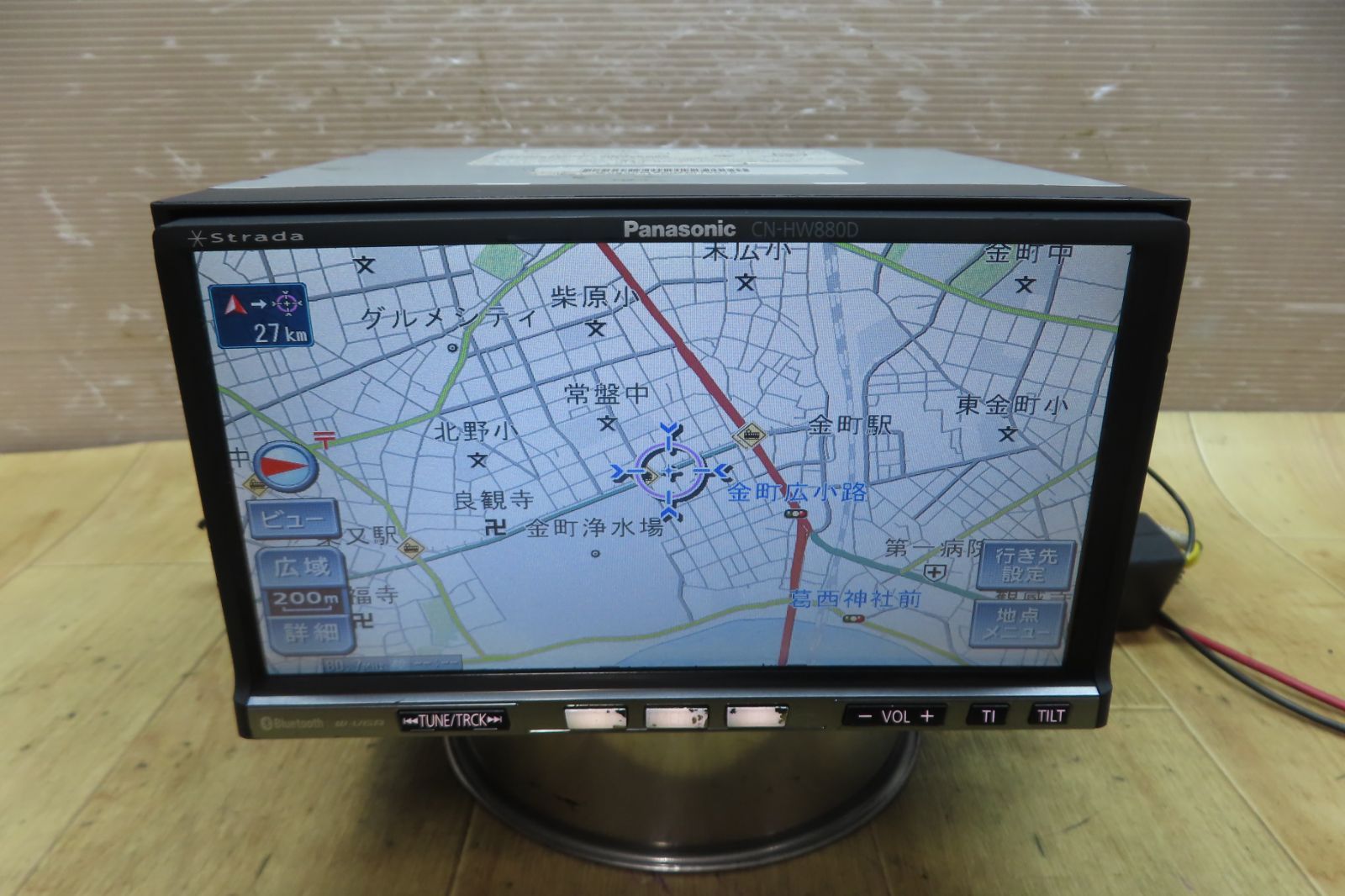 F 5309|パナソニック CN-HW 880 D HDDナビ 地図2016年 Bluetooth内蔵 CD DVD再生OK