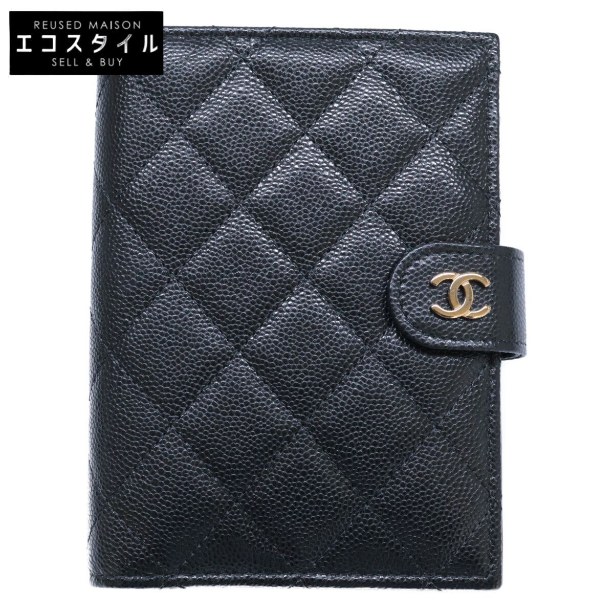 CHANEL シャネル AP 3791 キャビアスキン マトラッセ パスポートケース