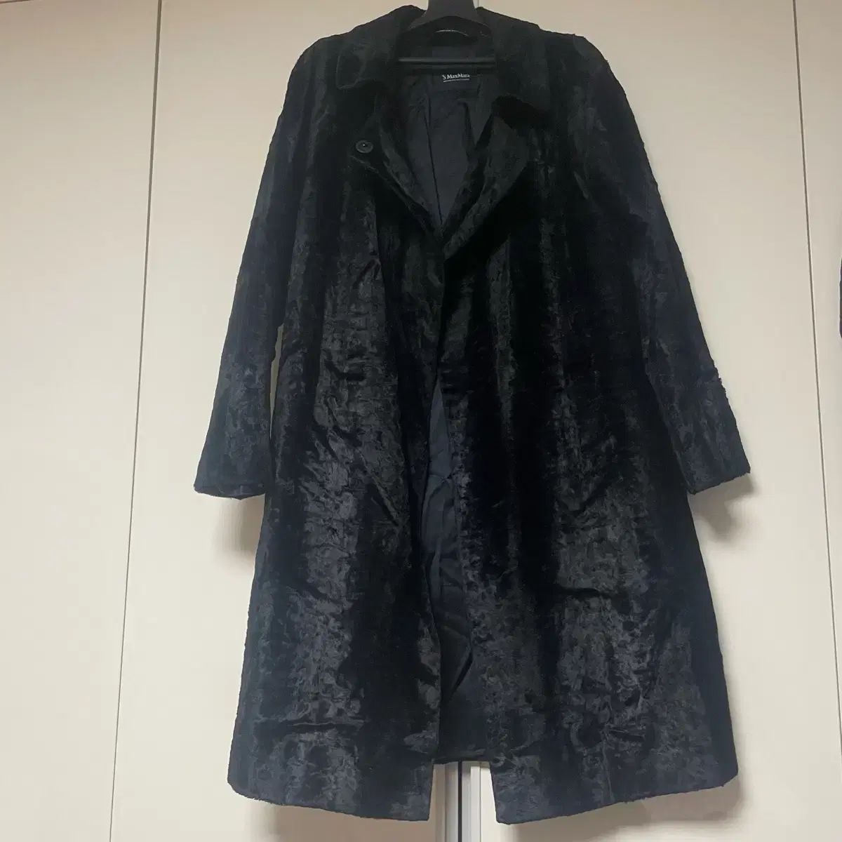 S Maxmara レディース ブラック コート