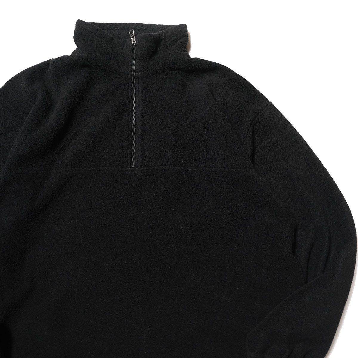 90's 00's Jクルー ハーフジップ フリースジャケット 黒 (L) ブラック