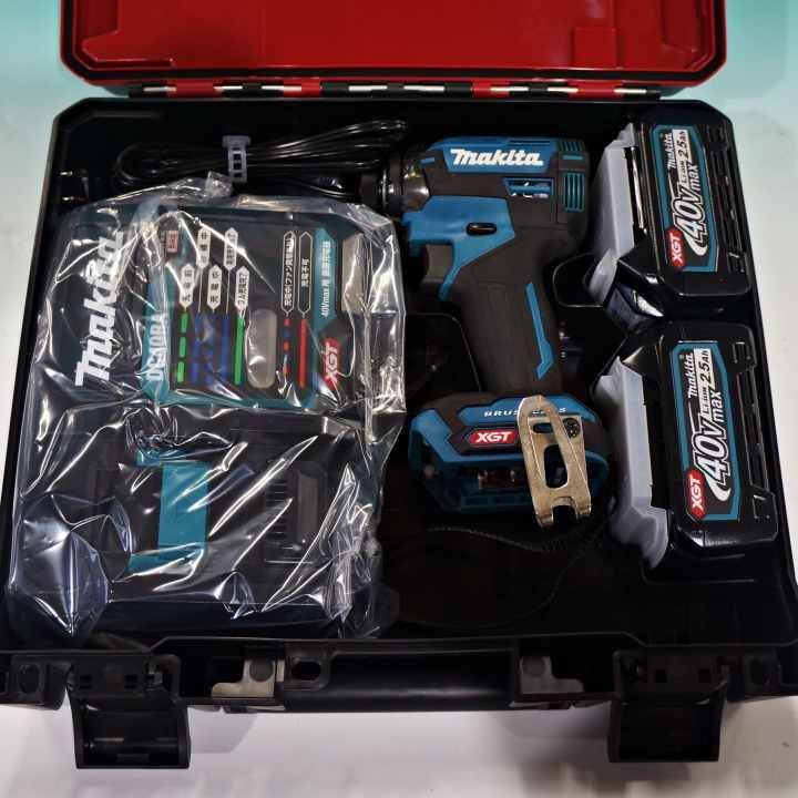 ♥ マキタ 充電式インパクトドライバ フルセット 40 Vmax 2 5 Ah ブルー