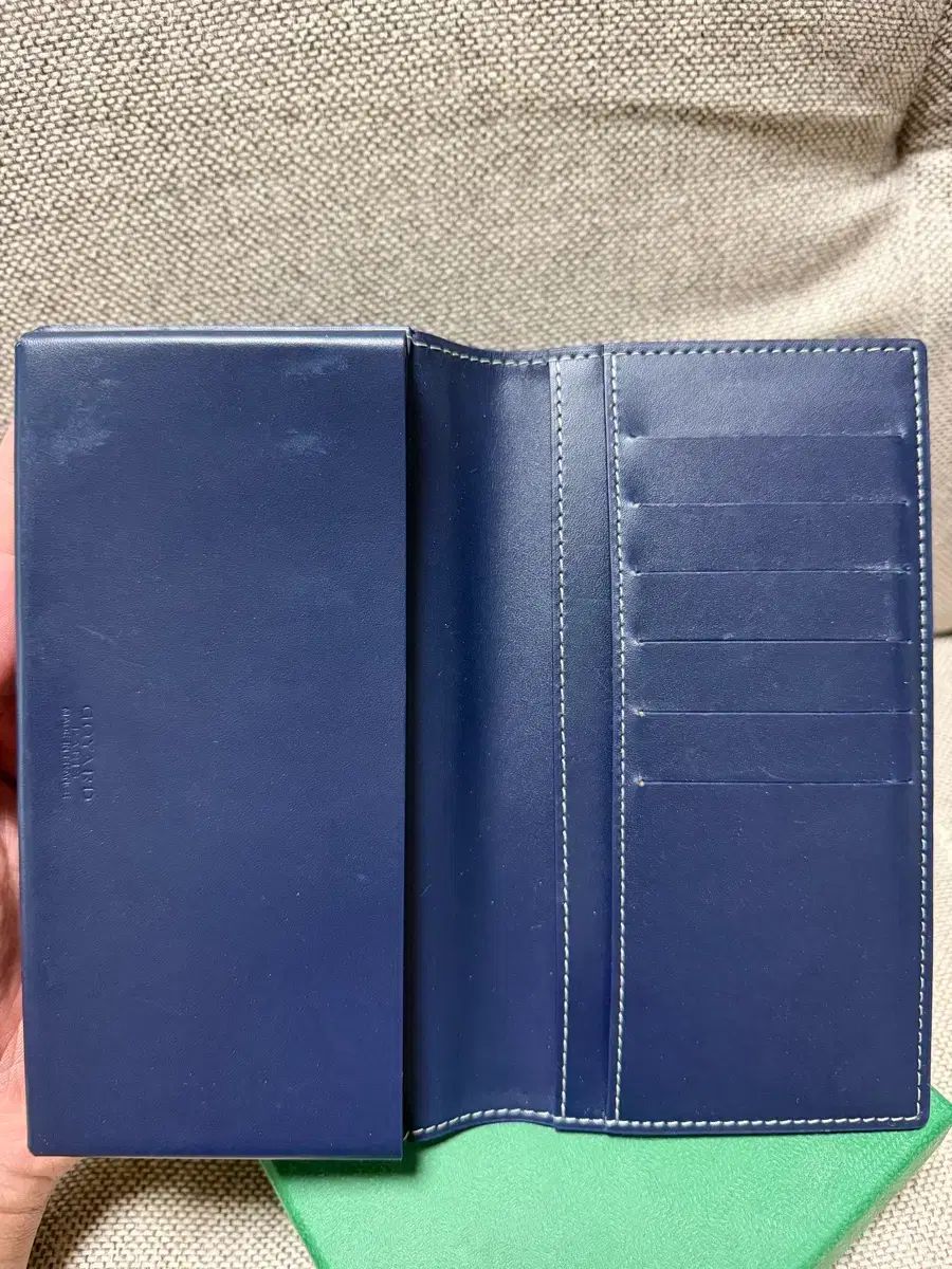 Masion Goyard カードウォレット ネイビー ボックス モード系 長財布 