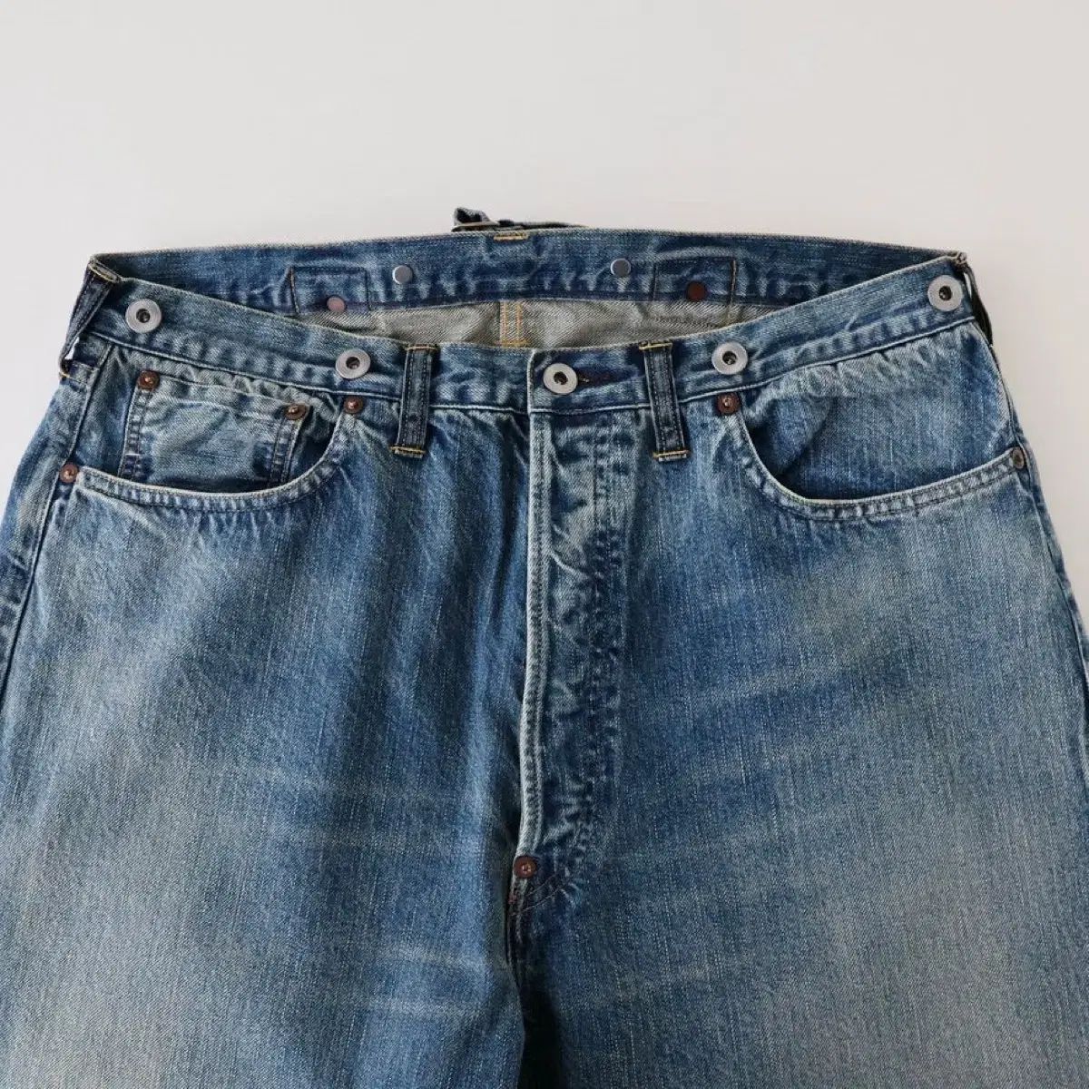 アプレッセ No 22 ウォッシュド ワイド デニム パンツ Indigo 32|32