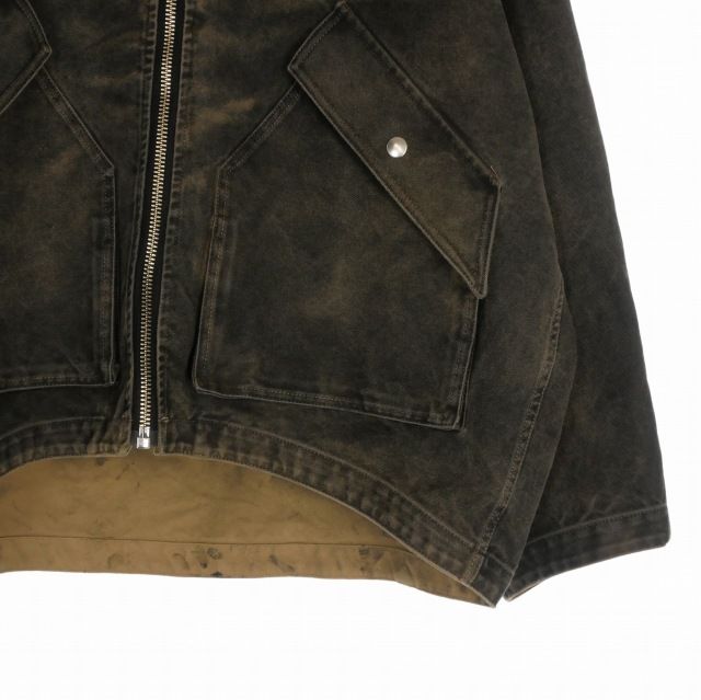 キディル KIDILL 25AW Black Stained Duck Jacket ダックジャケット