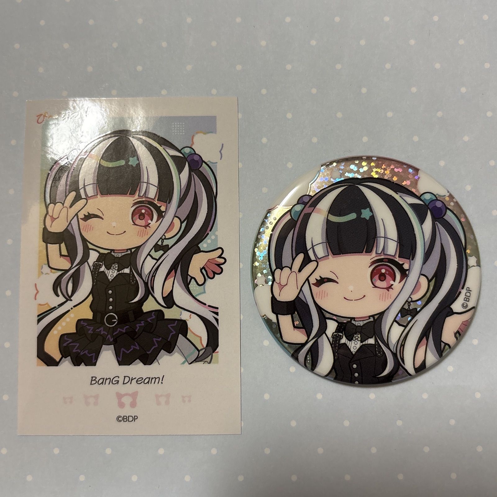 バンドリ　パレオ　缶バッジ バンドリ ブシロードオンラインストア 4周年 缶バッジ ショート