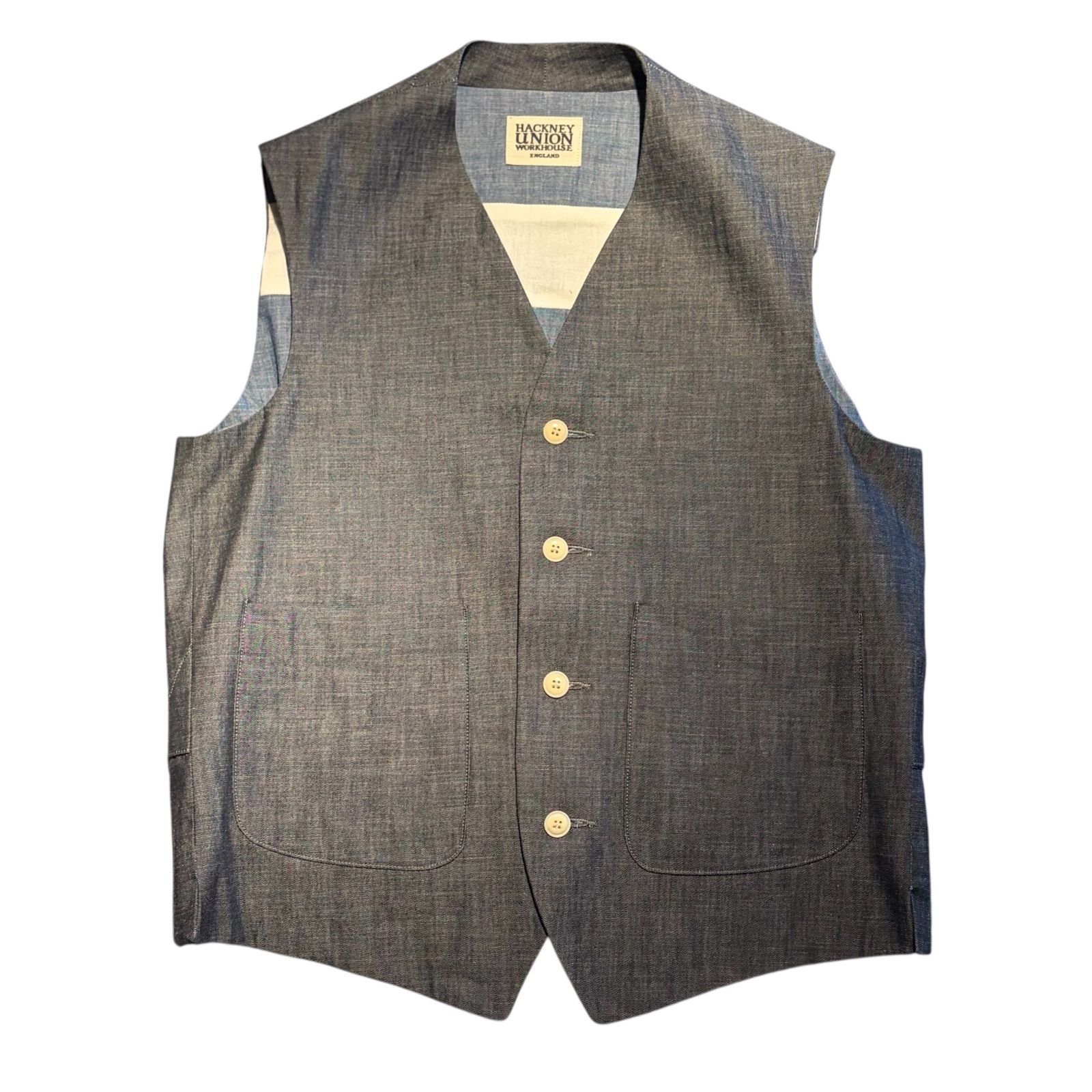 HACKNEY UNION WORKHOUSE TUAREG WAISTCOAT Black