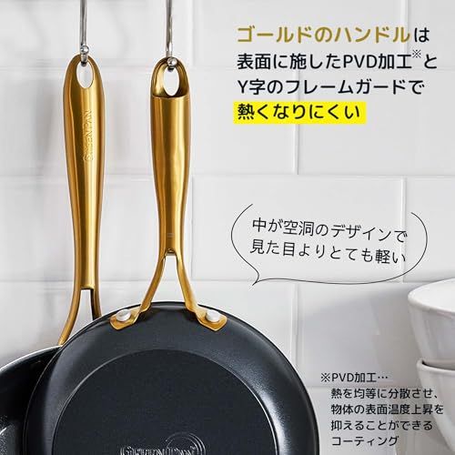  グリーンパン Greenpan ストゥディオ studio 有害物質を一切含まない砂由来のミネラル成分のセラミックコーティング フライパン 20 cm IH ガス 対応 くっ付きにくい ダイヤモンド粒子配合で高い熱伝導性 ベルギー発ブランド フライパン 鍋 グリル