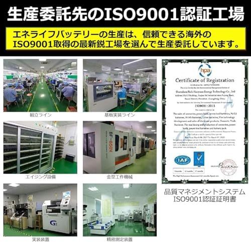  Enelife マキタ 互換 バッテリー 40 V シリーズ 日本 長寿命電池搭載 電池残量表示機能 5億円製造物責任保険付 2500 mAh| BL-4025 その他 電池 充電池