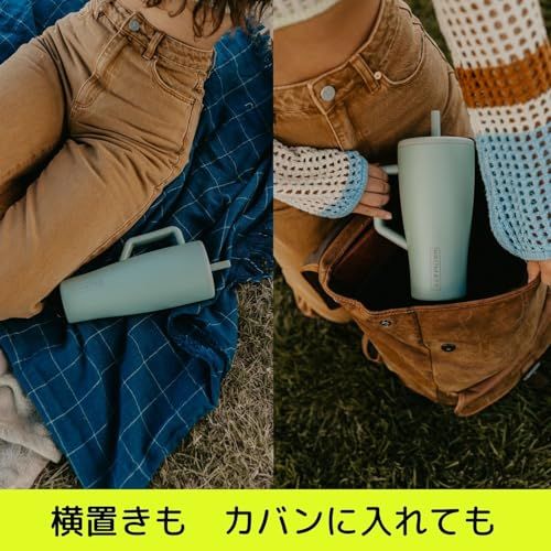  ブルーメイト エラ ライラックダスク 1180 ml 真空ストロータンブラー 逆さまにしても漏れないロック機能付き蓋 24時間超えても氷が残る! 驚きの保冷力 炭酸にも使用可 大容量 取っ手付き 滑りにくい底面スリップガード付 アメリカで1分 以上 タンブラー キッチン 食器