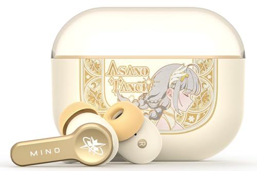 MINO ワイヤレスイヤホン | アクティブノイズキャンセリング搭載 HIFIサウンドクオリティ Bluetooth 5.3 軽量IPX 4防水 最大37時間再生 キャラクターボイスパック内蔵 浅野てんき星芒の羽 スター