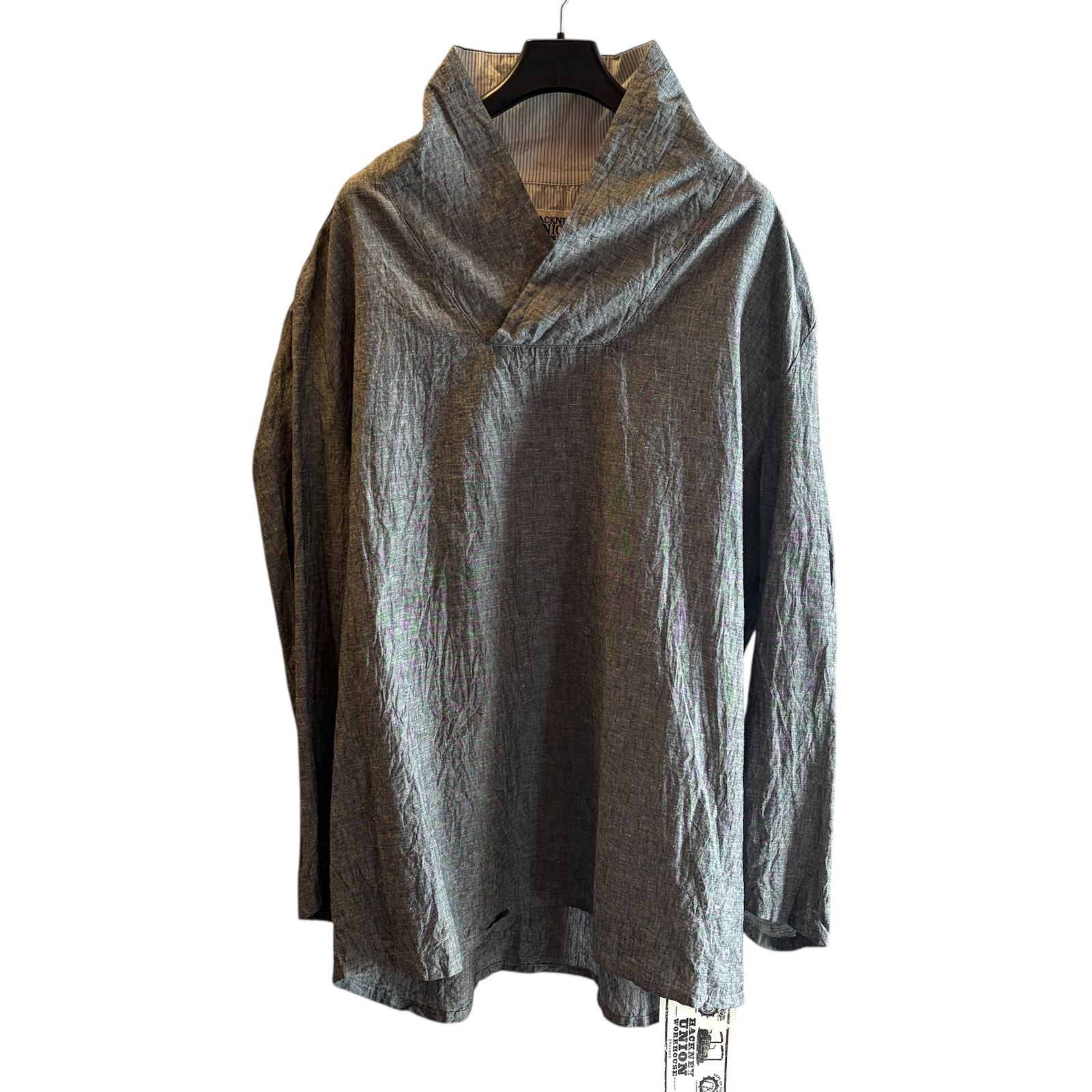HACKNEY UNION WORKHOUSE CAPOTE TOP-A PULLOVER SUMMER TOP Grey