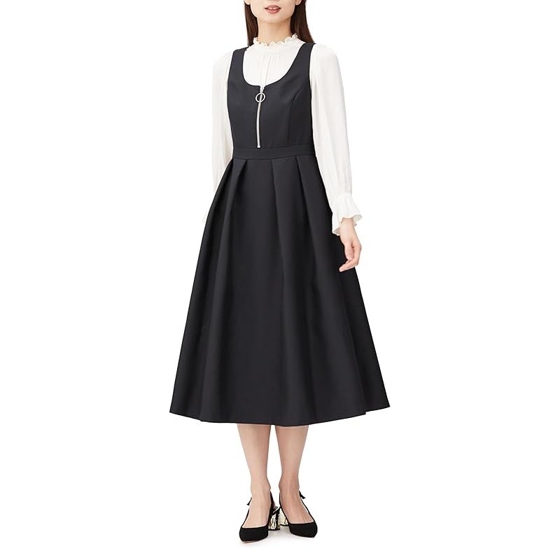 グレースコンチネンタル 2025 SS ﾂｲﾙﾀｯｸﾜﾝﾋﾟｰｽ レディース 27 ﾌﾞﾗｯｸ