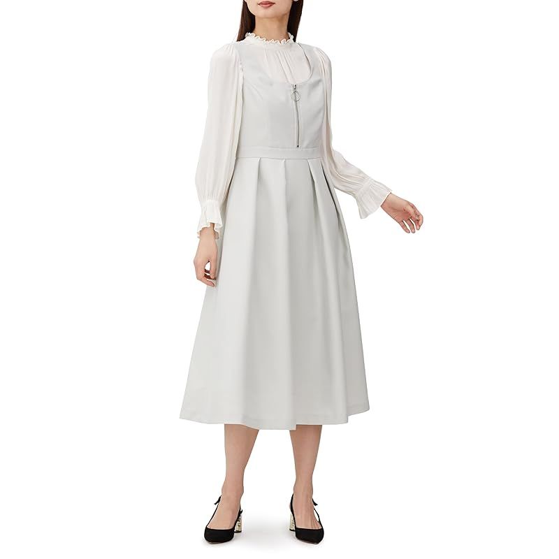 グレースコンチネンタル 2025 SS ﾂｲﾙﾀｯｸﾜﾝﾋﾟｰｽ レディース 17 L‐ｸﾞﾘｰﾝ