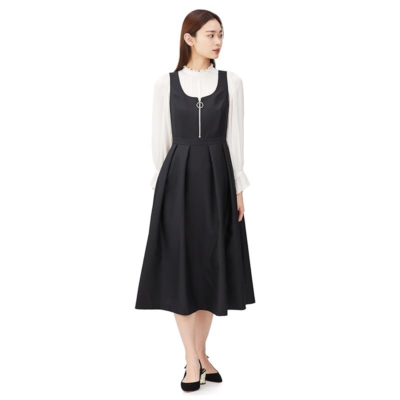 グレースコンチネンタル 2025 SS ﾂｲﾙﾀｯｸﾜﾝﾋﾟｰｽ レディース 27 ﾌﾞﾗｯｸ