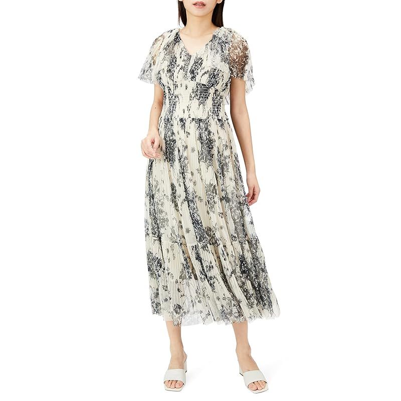 スナイデル Susプリントケープチュールドレス レディース BEG 0