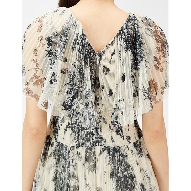  スナイデル Susプリントケープチュールドレス レディース BEG 0 ファッション雑貨 ベビー キッズ