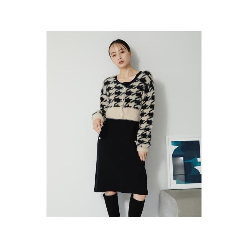 シャギーカーデミニワンピセット