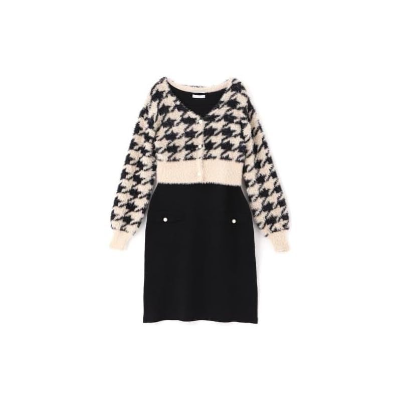 シャギーカーデミニワンピセット