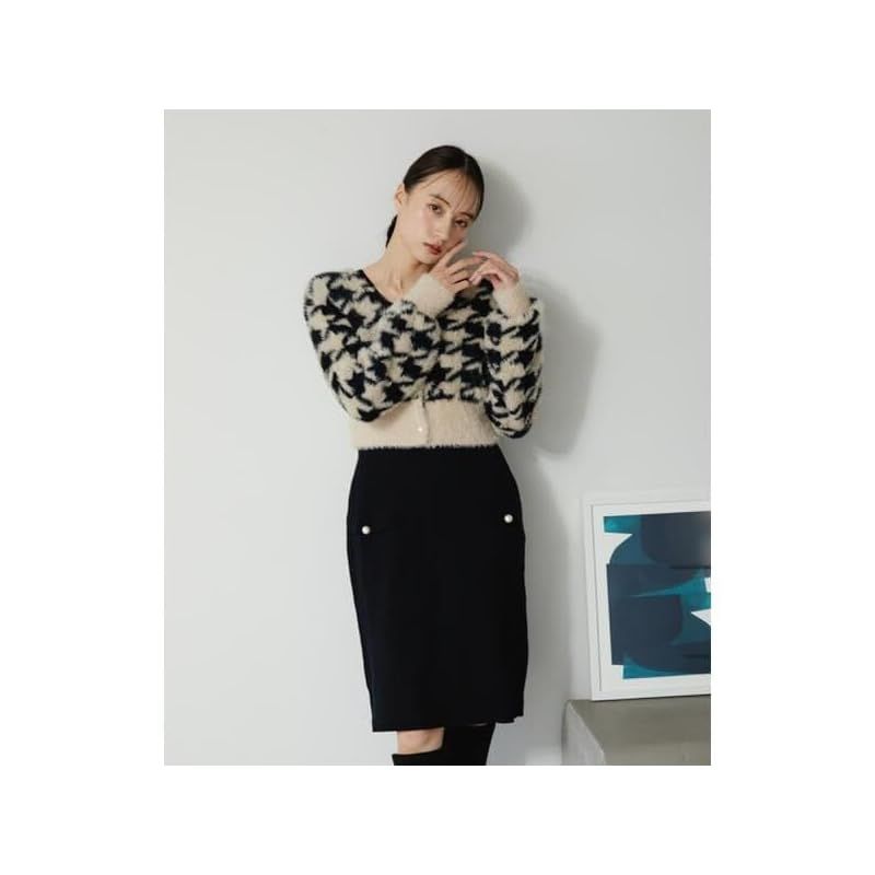 シャギーカーデミニワンピセット