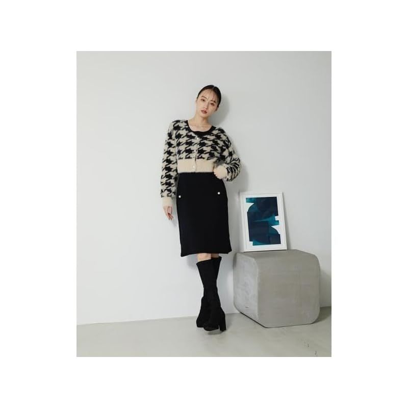 シャギーカーデミニワンピセット