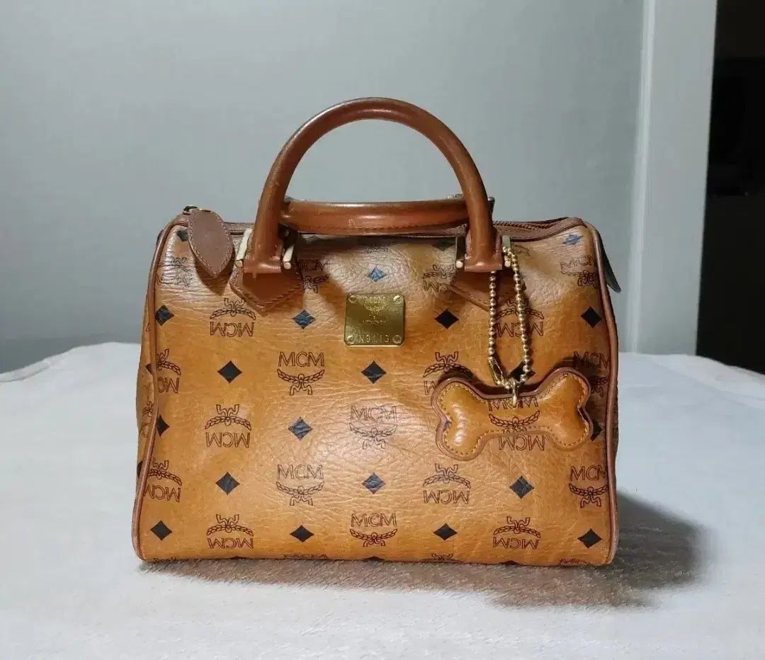 MCM ボストンバッグ ブラウン モノグラム 개당가격 傷なし 大丈夫です