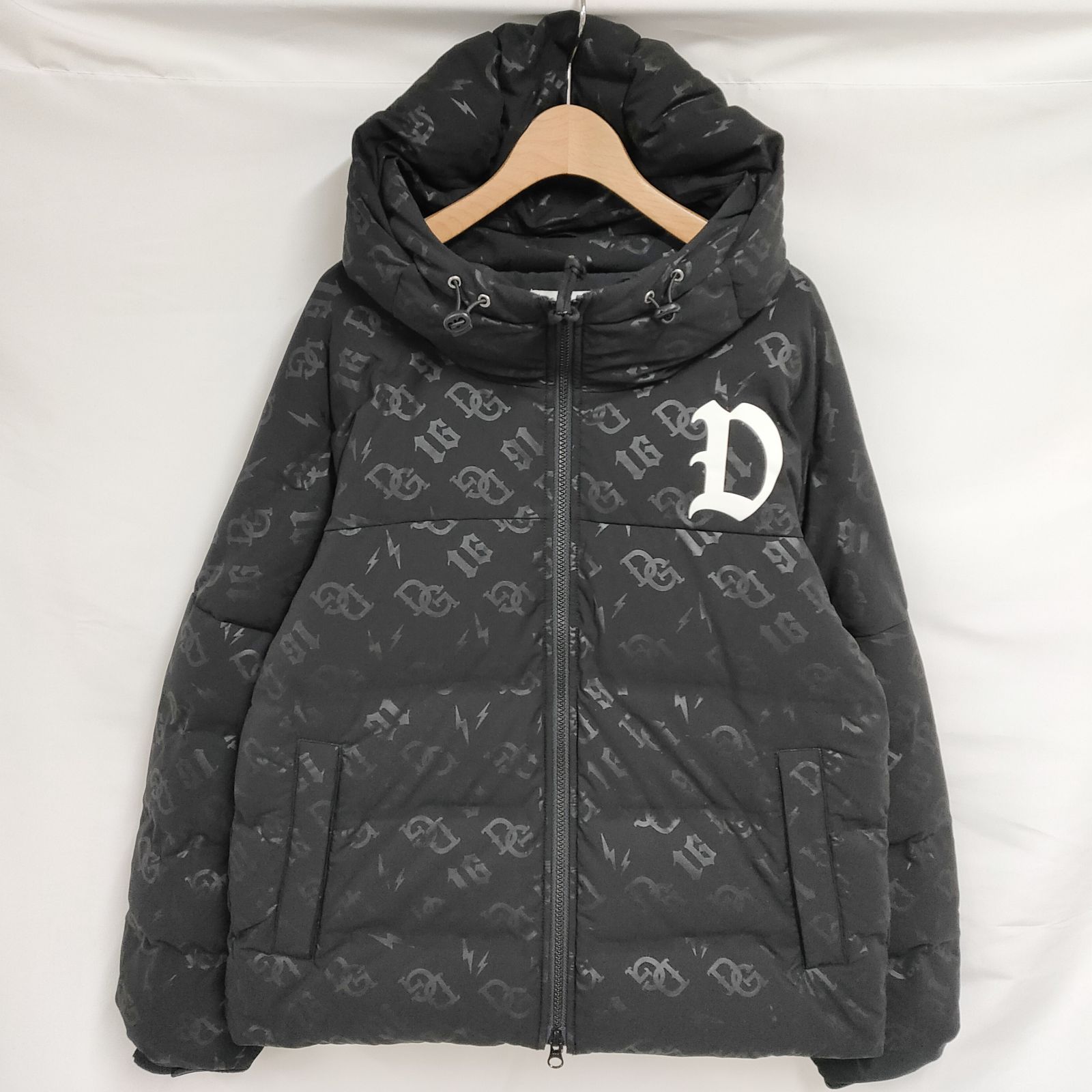 DEVEREUX GOLFレディースダウンJK 新品 未使用 デヴァローゴルフ モノグラムD ダウンジャケット ブラック