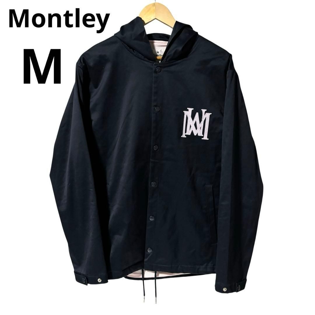 中古】Montley モーレー ナイロンジャケット M ワッペン ロゴ Montley 