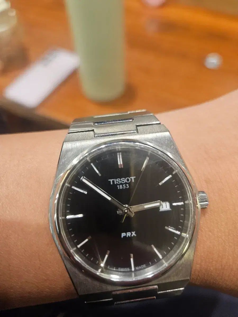 TISSOT ティソ PRX ブラック メタル Tシャツ 40 mm クオーツ