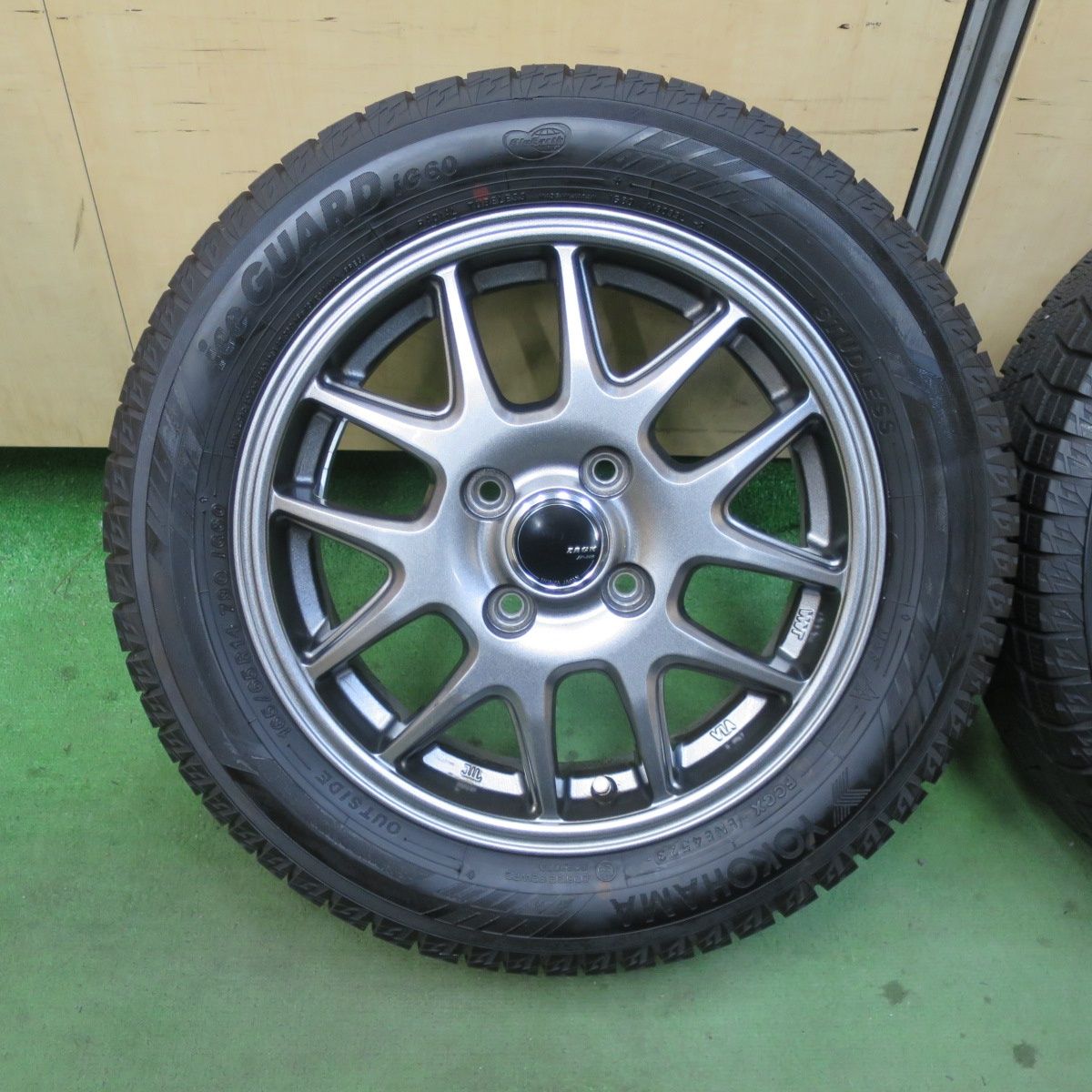 バリ溝 23年 キレイ 9.5分以上 スタッドレス 165|65 R 14 ヨコハマ アイスガード iG 60 ZACK JP-205 MONZA ザック モンツァ 14インチ ソリオ ハスラー 等 PCD 100|4 H ス