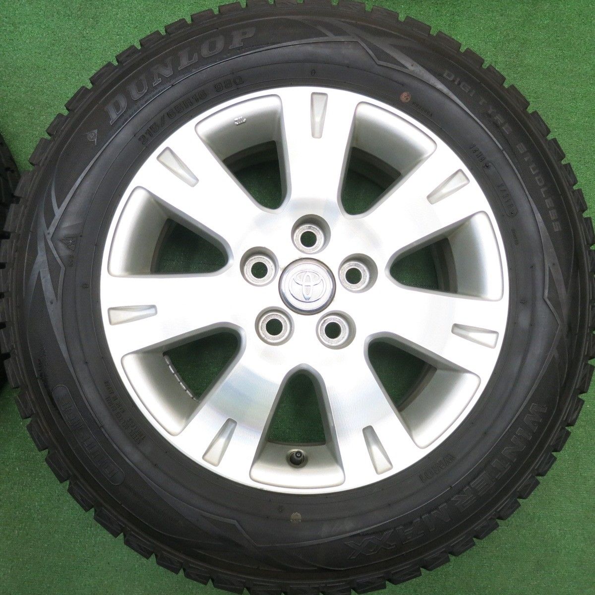  バリ溝 9.5分 トヨタ 10系 アルファード ヴェルファイア 215|65 R 16 スタッドレス ダンロップ ウインターマックス WM 01 16インチ PCD 114.3|5 H ス 16インチ タイヤ ホイールセット