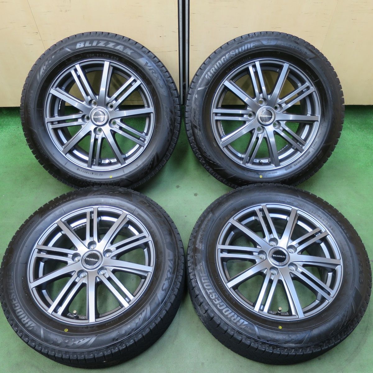 バリ溝 24年 キレイ 9.5分 スタッドレス 205|60 R 16 ブリヂストン ブリザック VRX 3 BR 10 バルミナ 16インチ PCD 114.3|5 H ス