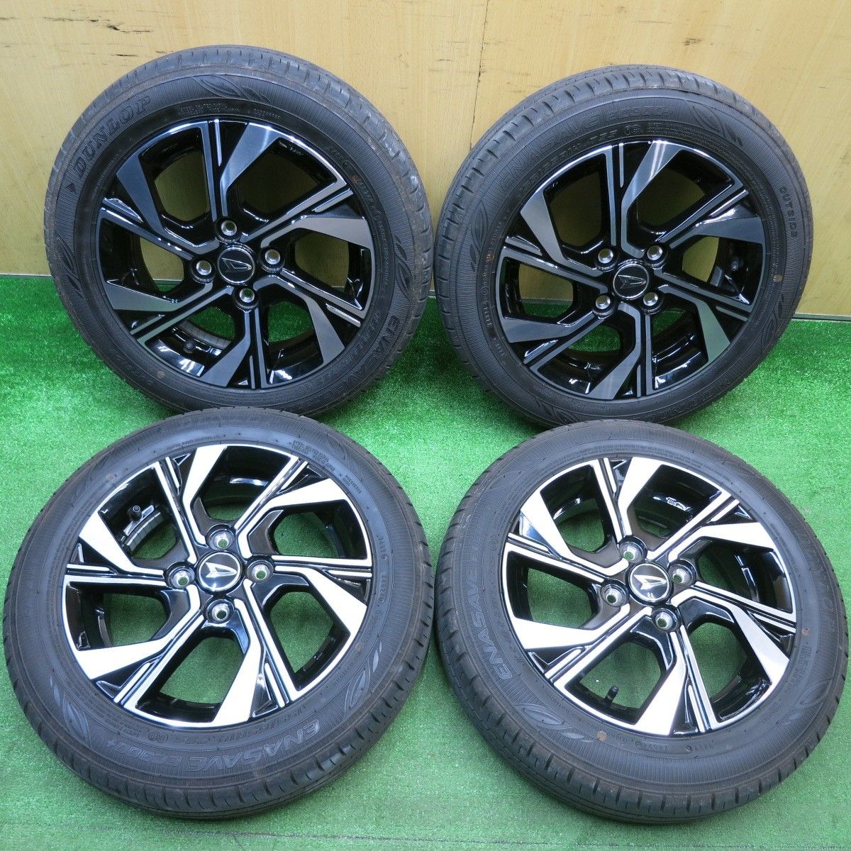 ほぼ新車外し 24年 ダイハツ LA 650 S タント カスタム 155|65 R 14 ダンロップ エナセーブ EC 300 14インチ PCD 100|4 H ノ