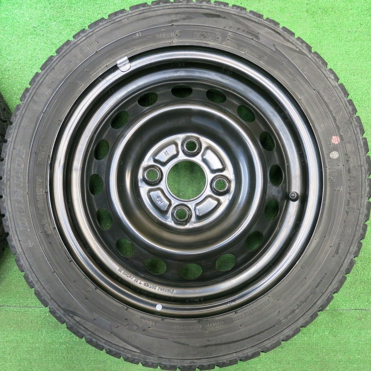 キレイ 22年 日産 デイズ スチール 155|65 R 14 スタッドレス ダンロップ ウインターマックス WM 02 14インチ PCD 100|4 H ス 燃料効率 車両運転モード