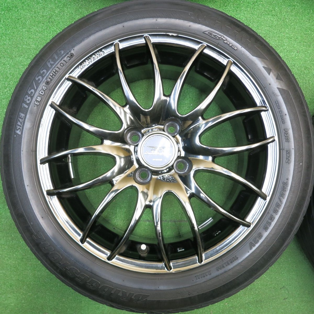 4本価格☆WORK STEEZ NICROSS 185/55R15 ブリヂストン ネクストリー