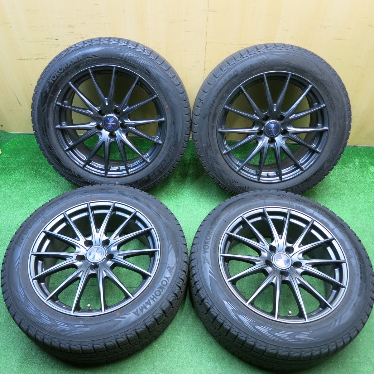 バリ溝 キレイ 9.5分 スタッドレス 225|60 R 18 ヨコハマ アイスガード G 075 VELVA SPORTZ ヴェルヴァ 18インチ PCD 114.3|5 H ス