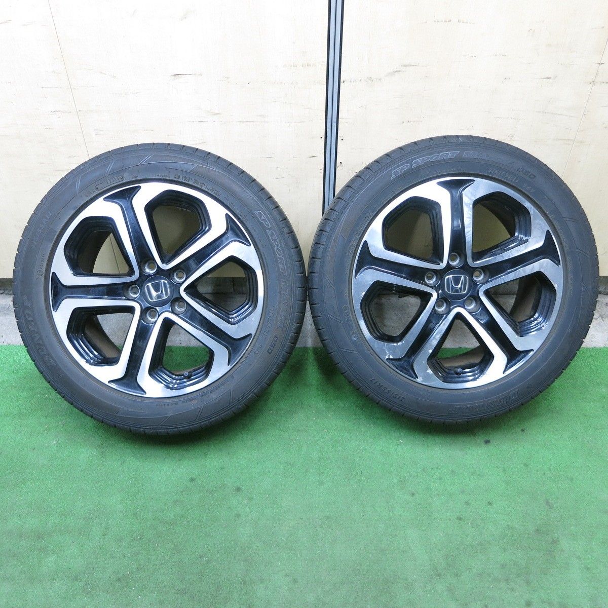 2本価格☆ホンダ RU ヴェゼル 純正 215/55R17 ダンロップ SPスポーツ