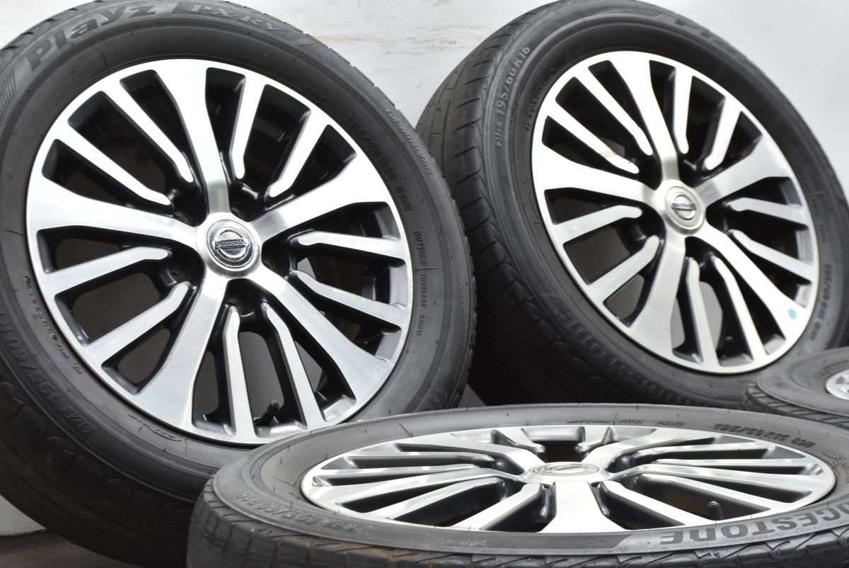 ホイールのみ ニッサン C 26 セレナ 後期 ハイウェイスター 16 in 6 J 45 PCD 114.3 ブリヂストン プレイズ PX-RV 195|60 R
