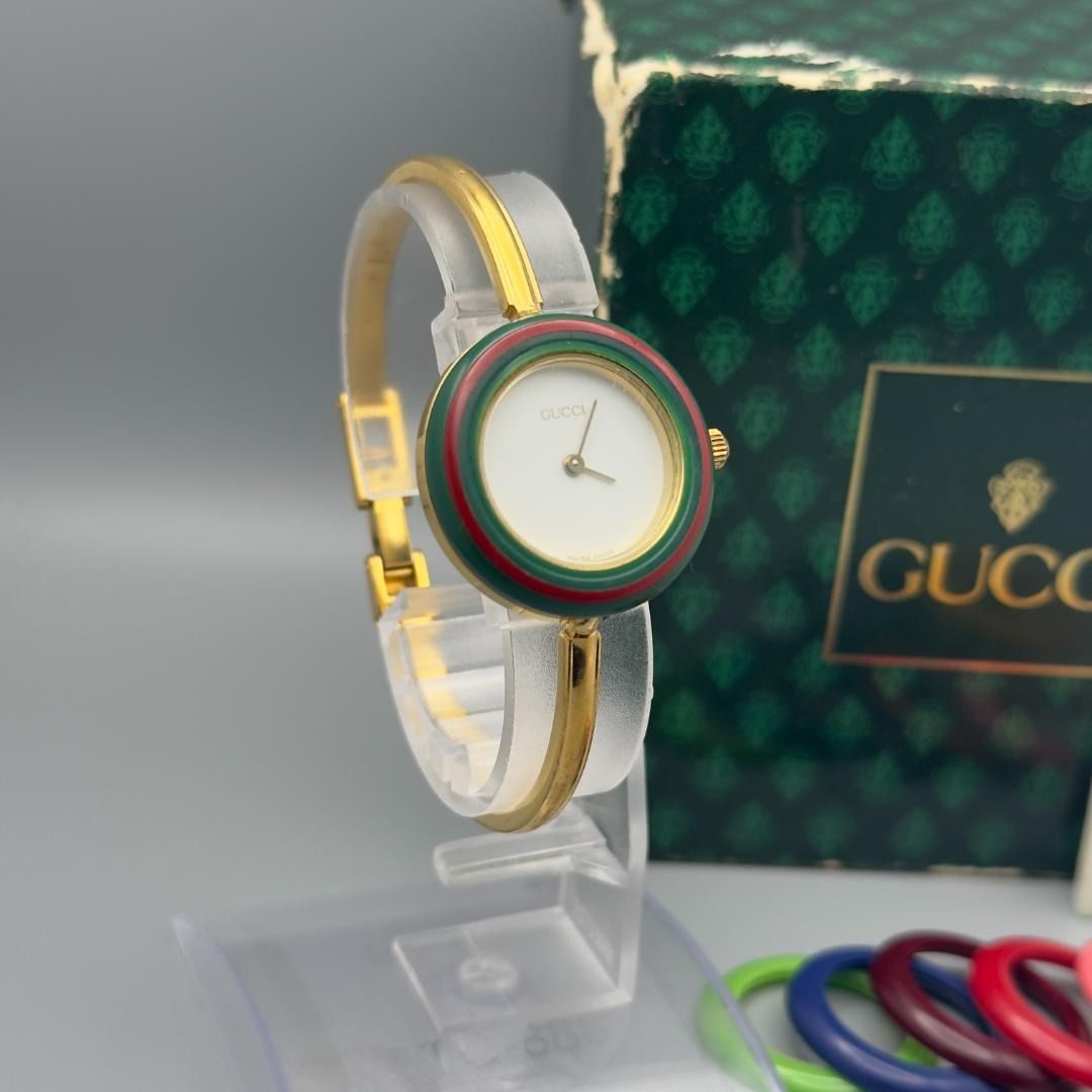 稼働品 グッチ チェンジベゼル ベゼル GUCCI