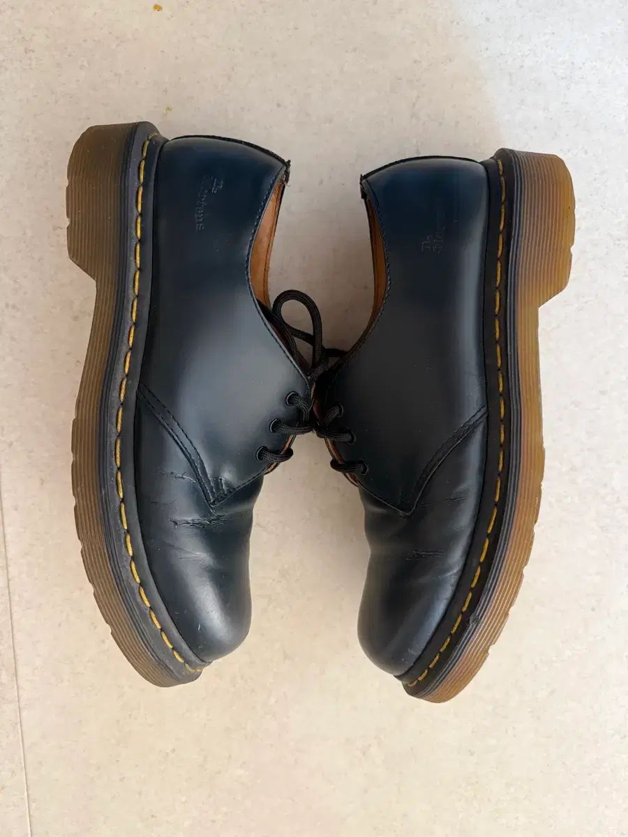  DR. MARTENS ドクターマーチン ネイビー uk 5 ローファー ブーツ 革靴