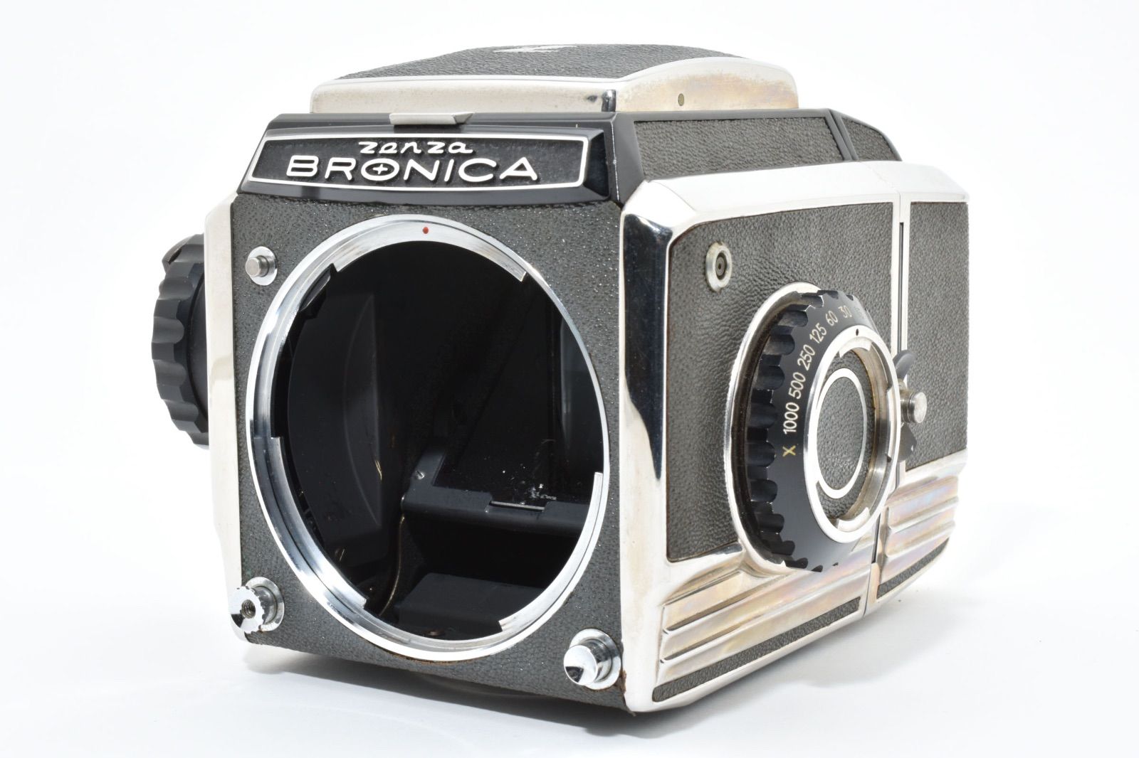 ◆ 上 ゼンザ ブロニカ Zenza Bronica S 2 A シルバー 中判 カメラ 後期 モデル 3181