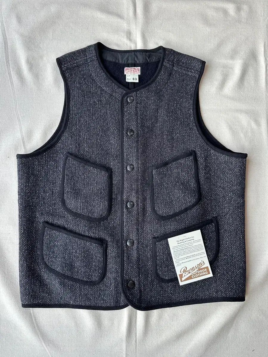 BRONSON ソルトアンドペッパー ベスト 40