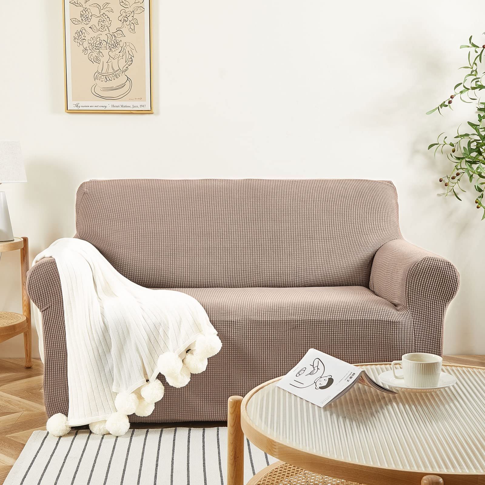 メルカリ最安値☆ ストレッチ ソファ カバー フリルストレッチソファー