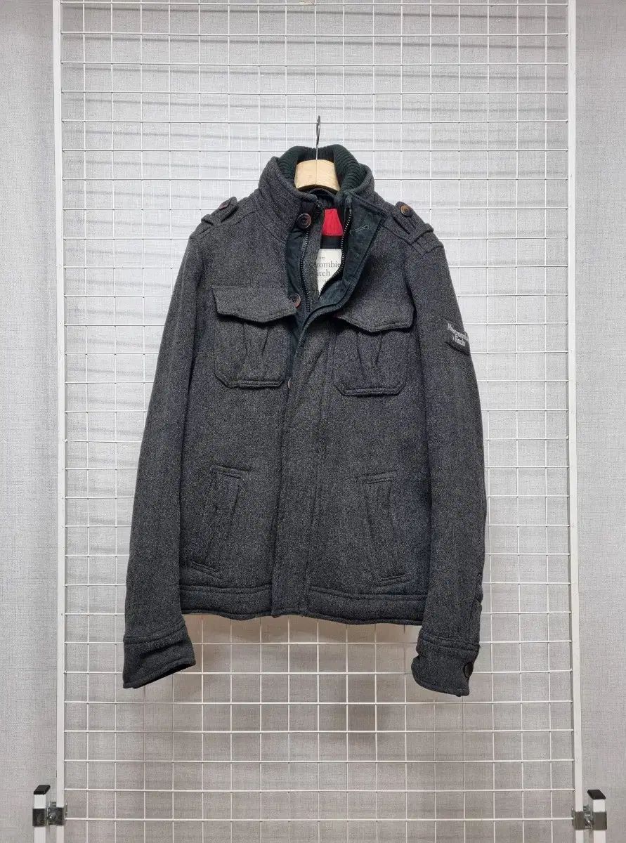 Abercrombie メンズ キルティング ジップアップ ジャケット