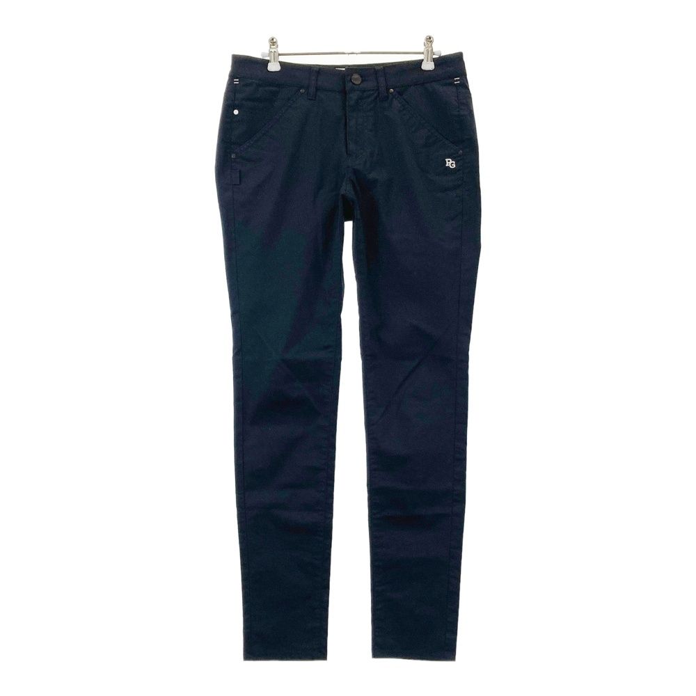 サイズ 2 PEARLY GATES パーリーゲイツ ストレッチパンツ ネイビー系 ゴルフウェア レディース ストスト