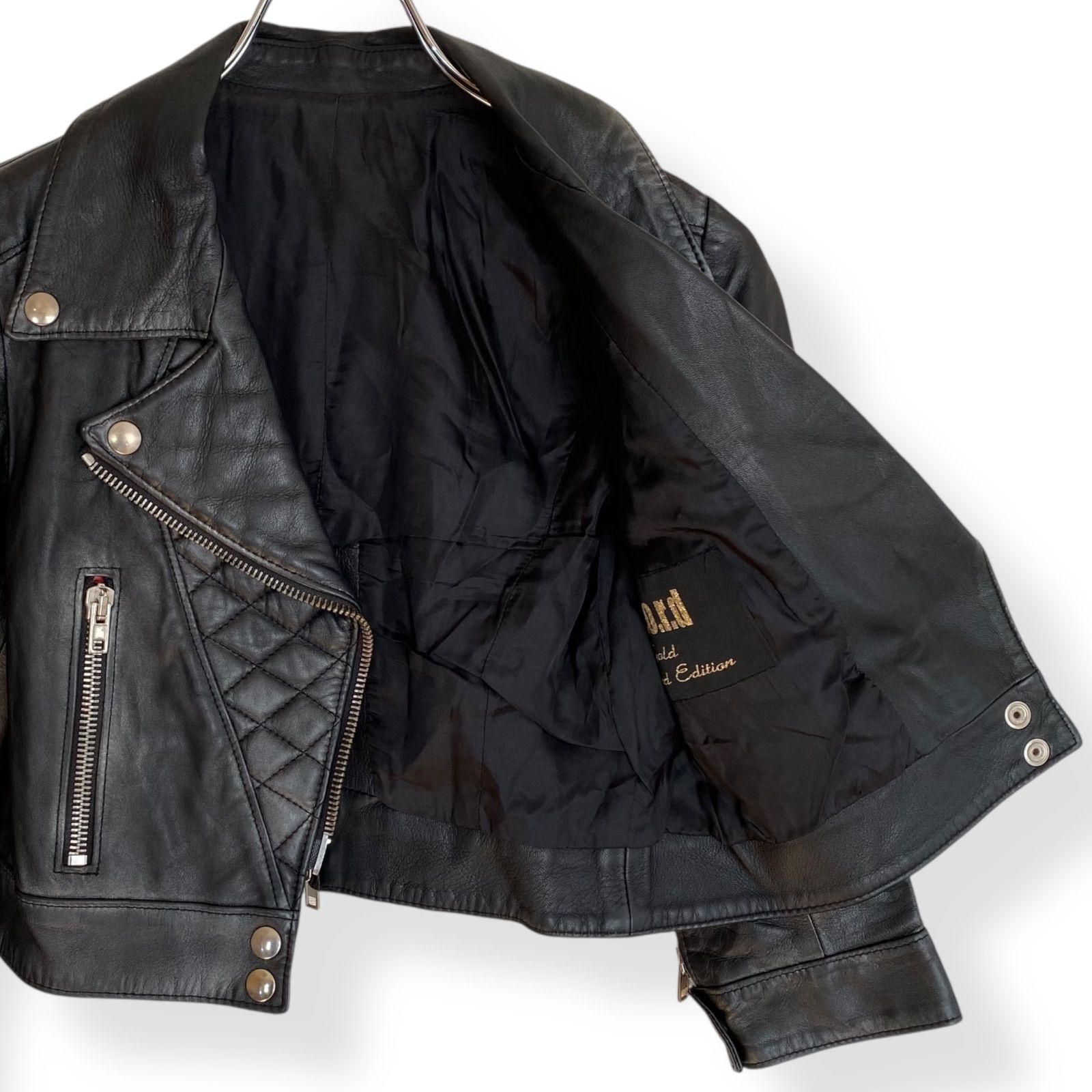 s.w.o.r.d ソード ブラック ラムレザー ライダースジャケット