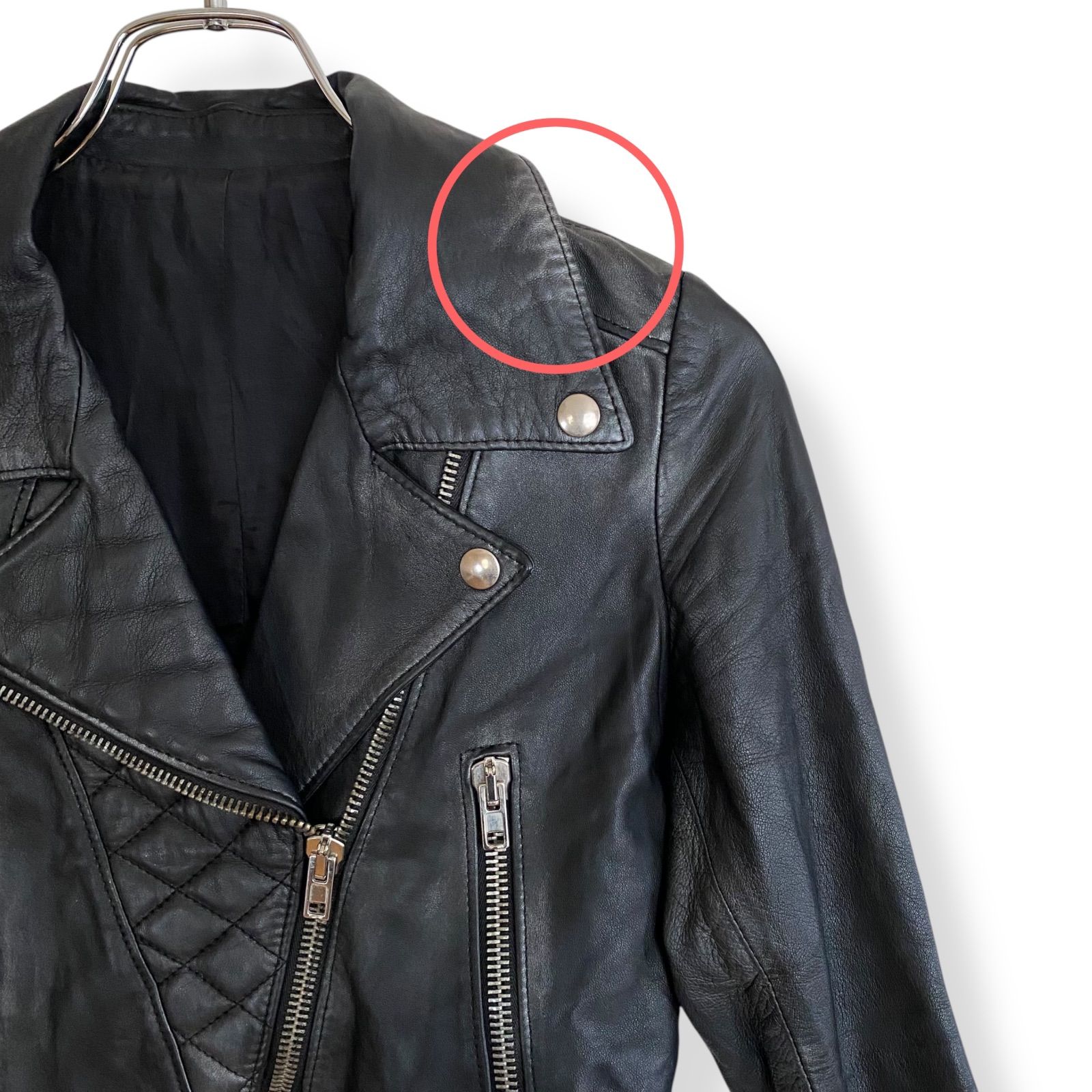 s.w.o.r.d ソード ブラック ラムレザー ライダースジャケット