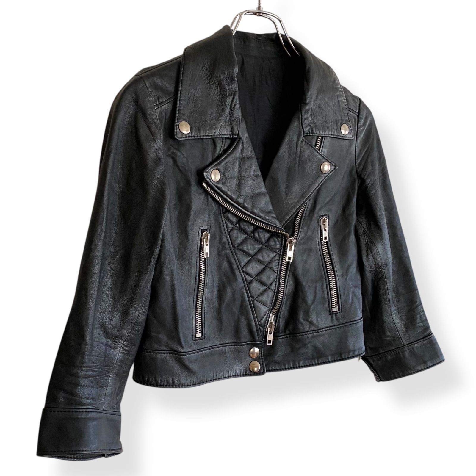 s.w.o.r.d ソード ブラック ラムレザー ライダースジャケット