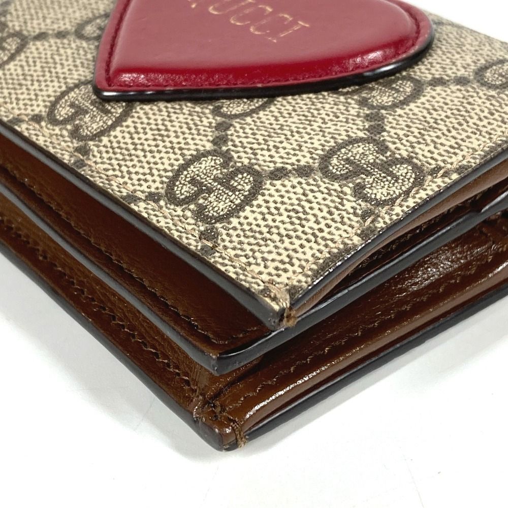GUCCI ハートロゴ 二つ折り財布 GUCCI グッチ 2つ折り財布 ハート ロゴ